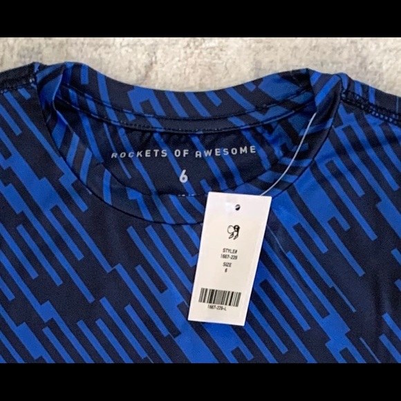 *New* Rockets of Awesome Scribble Print Active Tee - Picture 3 of 5